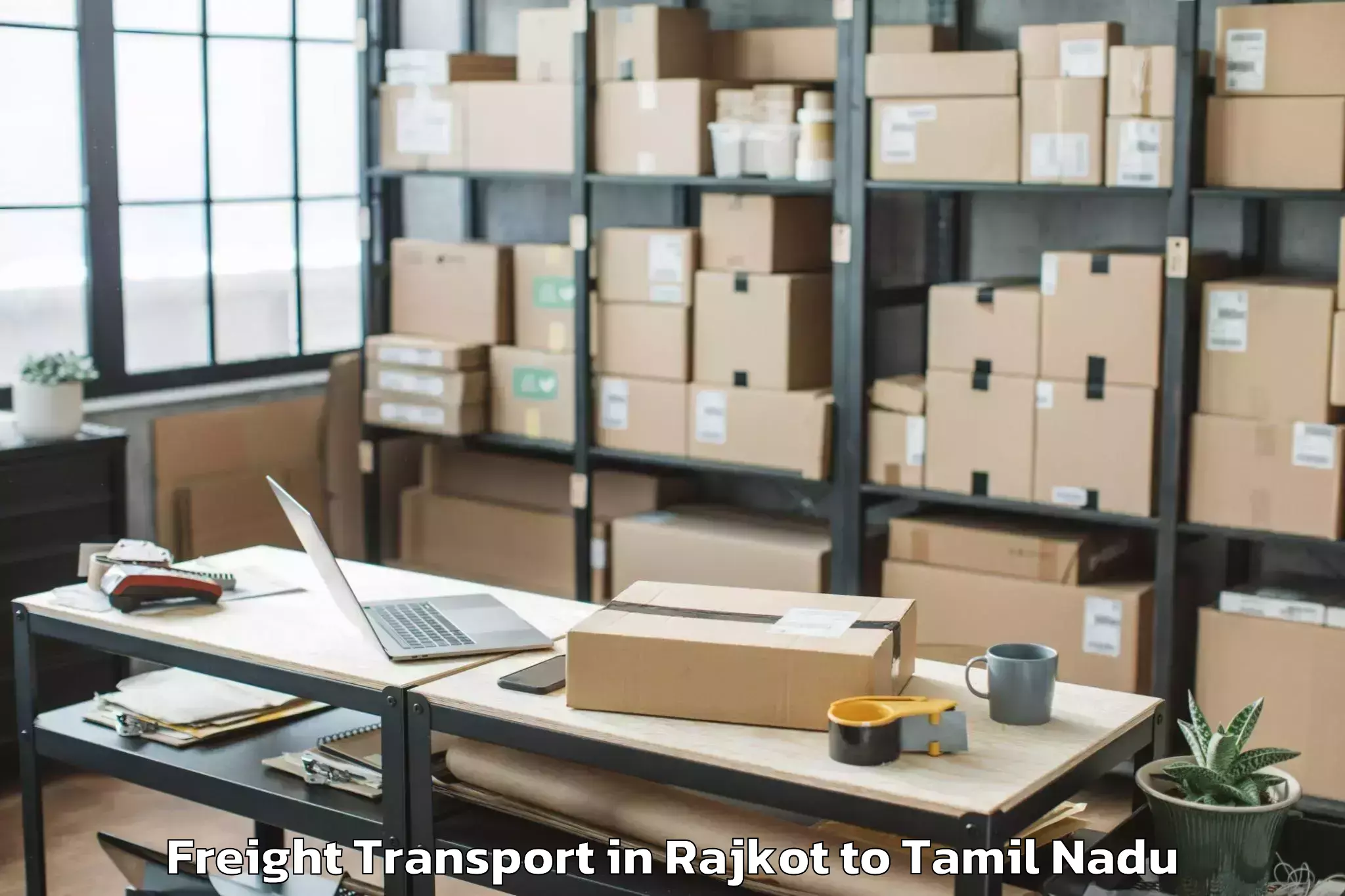 Leading Rajkot to Sathankulam Freight Transport Provider